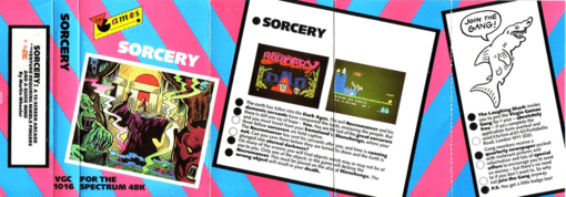 Sorcery box art for ZX Spectrum